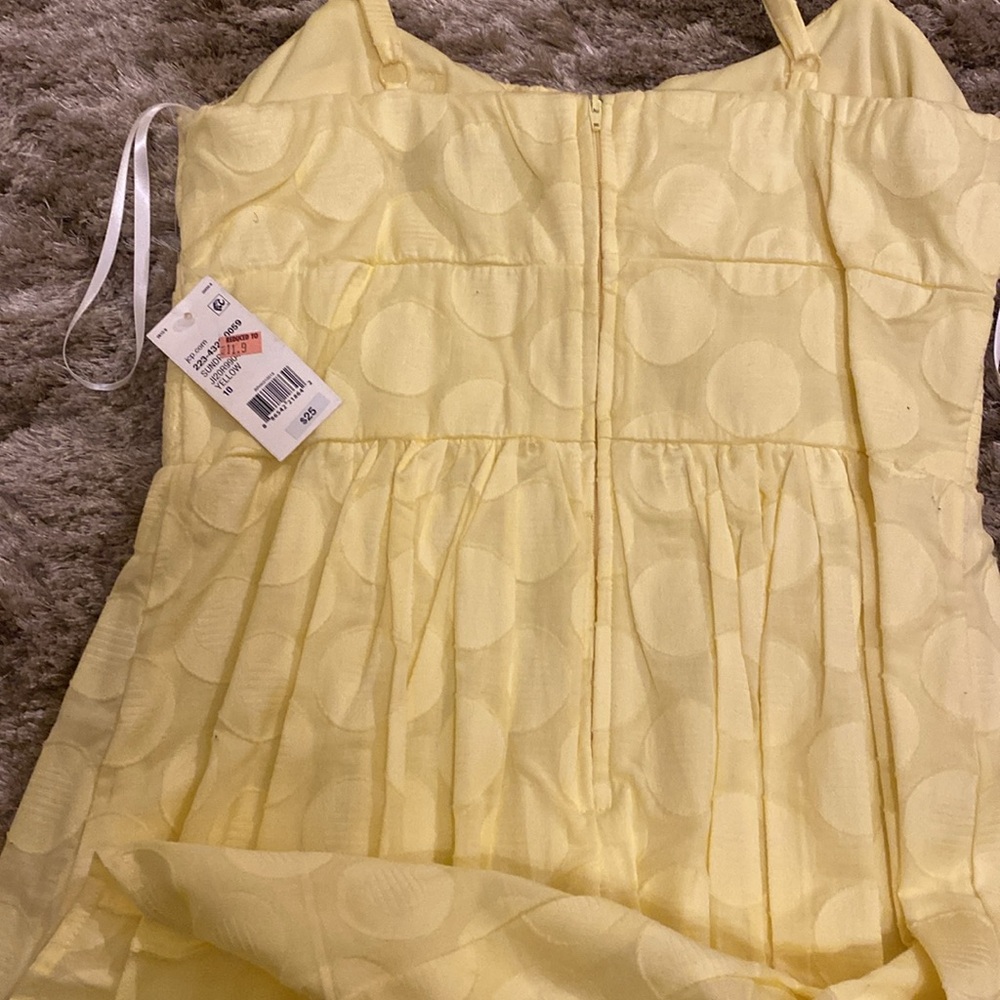 Sleeveless Yellow dress for junior - Picture 5 of 7